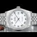 Rolex Datejust 36 Bianco Jubilé White Milk Roman Dial  16220